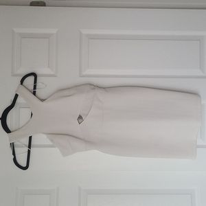 White keyhole dress